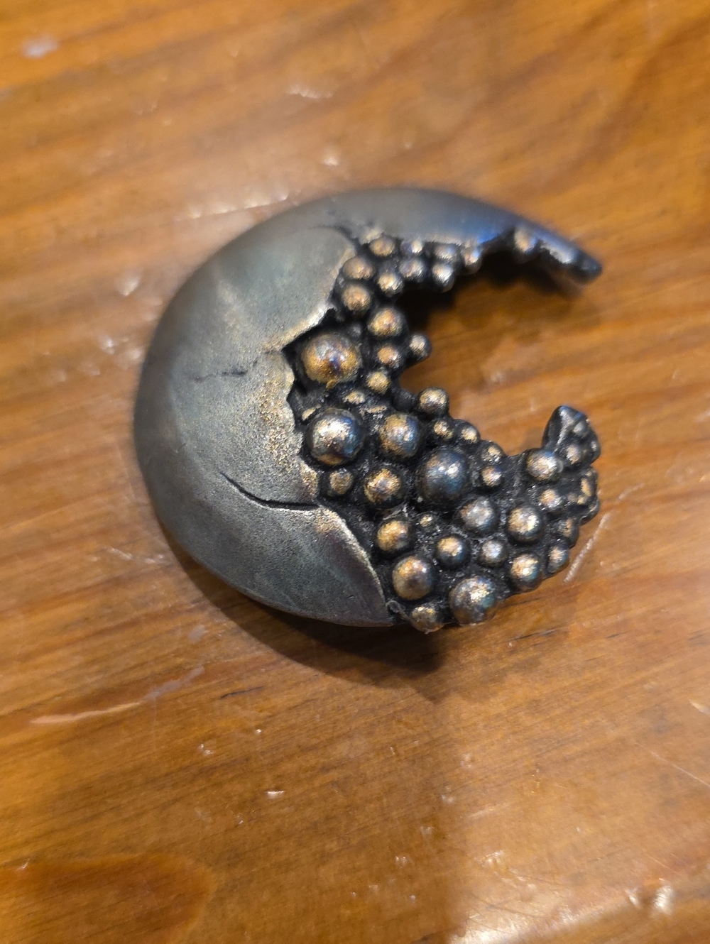 Patrick Meyer Crescent Moon Brooch